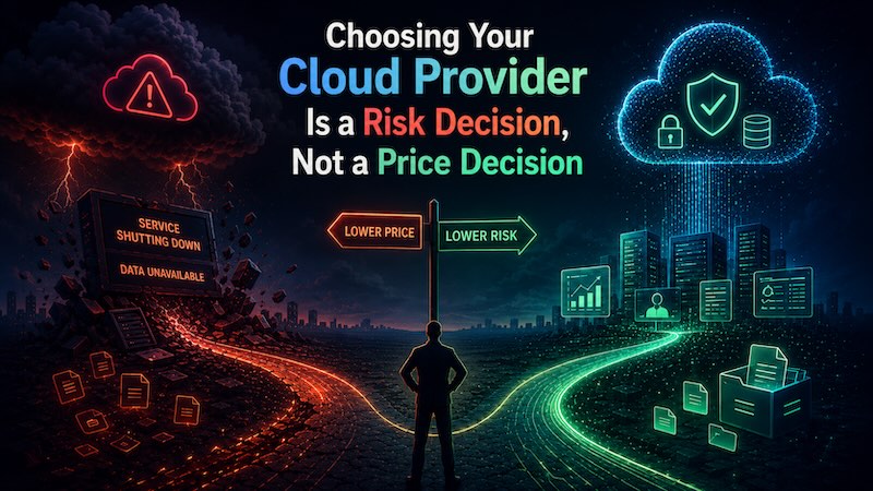 Choosing Your Cloud Provider Is a Risk Decision, Not a Price Decision